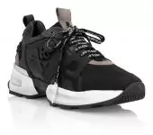 mode chaussures discount chaussures philipp plein homme runner skull black white